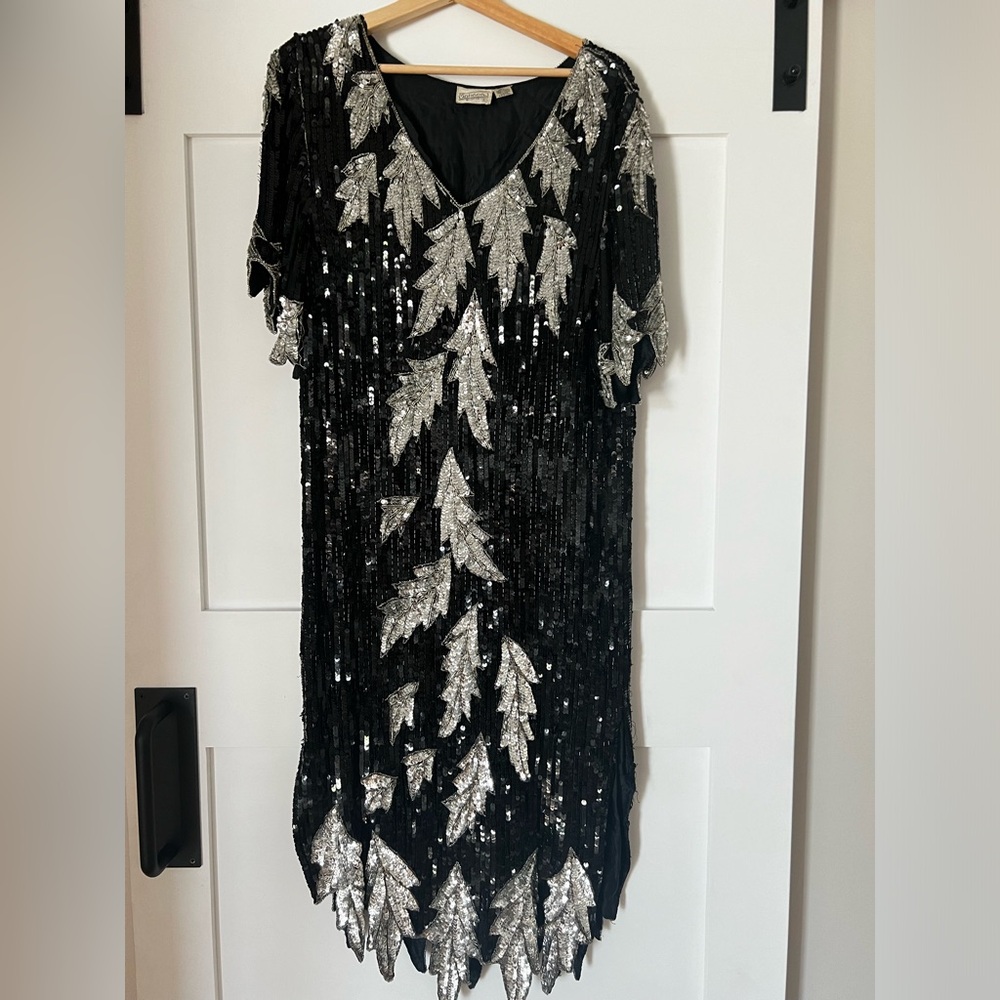 Women's vintage sequin dress.